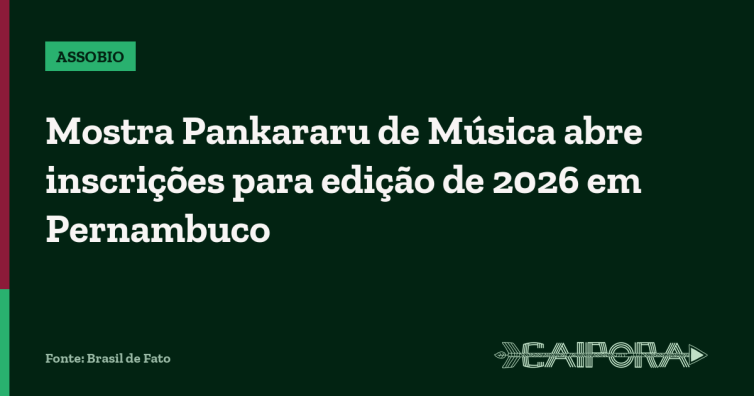 Mostra Pankararu de Música abre inscrições para edição de 2026 em Pernambuco
