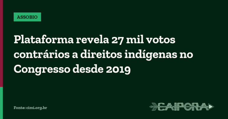 Plataforma revela 27 mil votos contrários a direitos indígenas no Congresso desde 2019