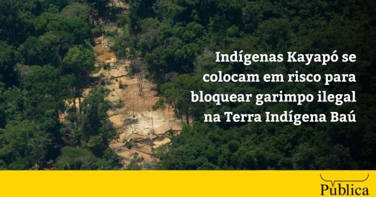 Kayapó bloqueiam acesso a garimpo ilegal na Terra Indígena Baú, no Pará