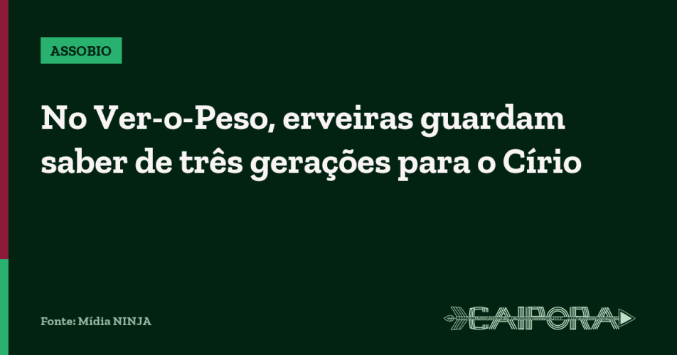 No Ver-o-Peso, erveiras guardam saber de três gerações para o Círio