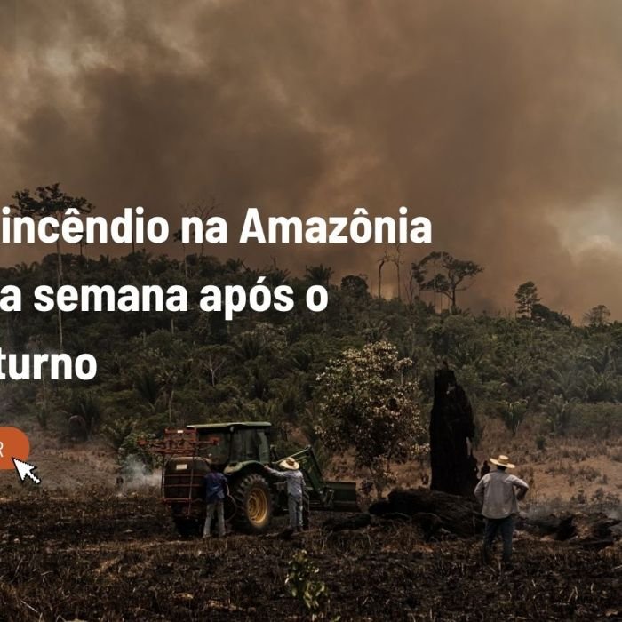 Focos de incêndio na Amazônia dobram após o primeiro turno, aponta Inpe