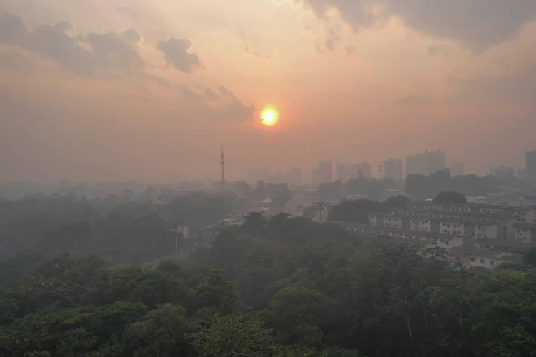 Fumaça de incêndios suspende aulas em Manaus e cidades do Amazonas